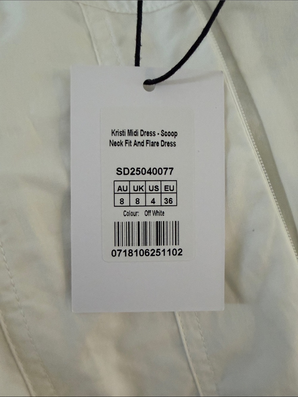 Showpo White Midi Dress with Front Split - Picture 5 of 6